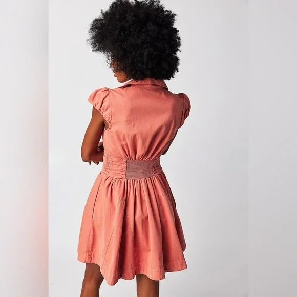 Free People Chester Dress in Lightest Rose- Medium - Picture 2 of 10